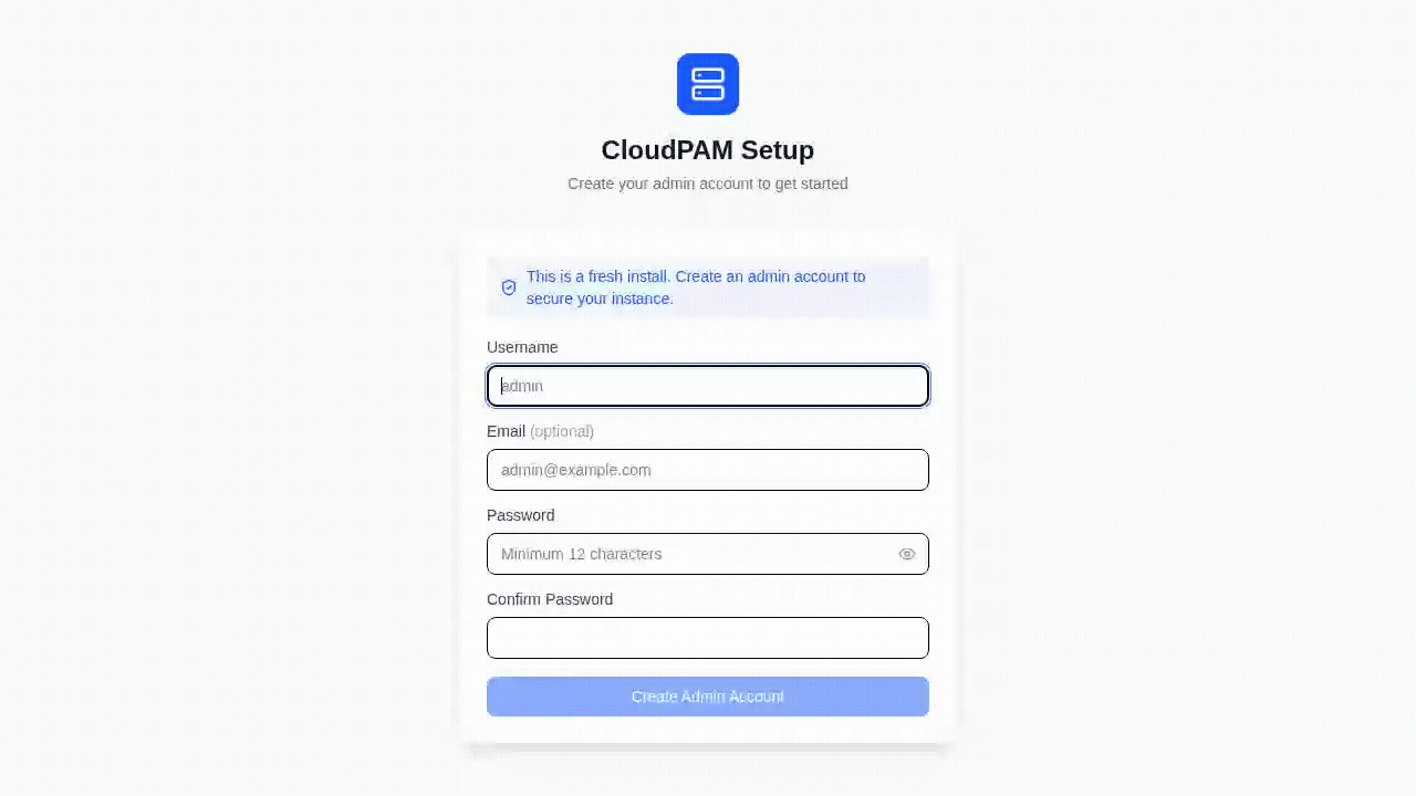 First-boot setup and sign-in